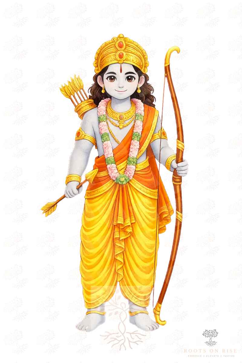 Illustration of Lord Rama, the brave prince