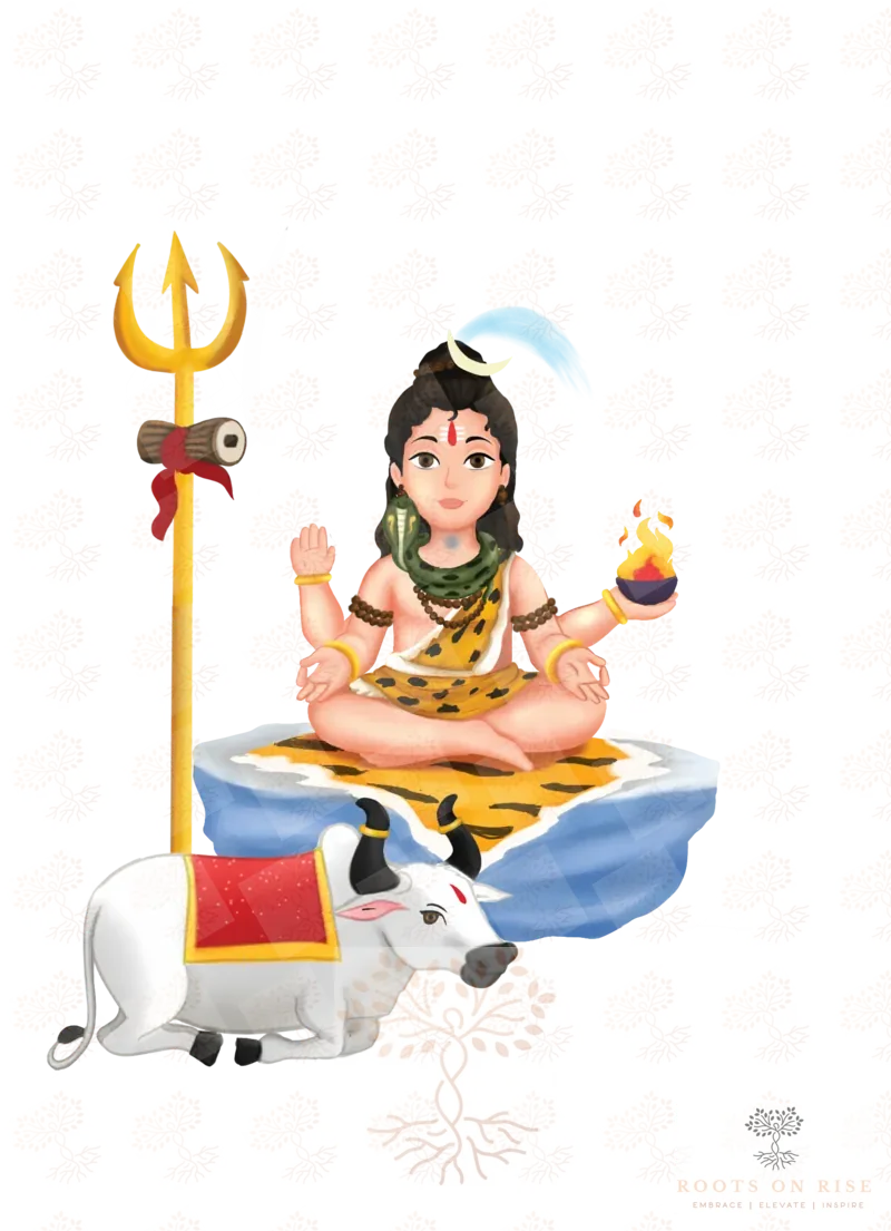 Illustration of Lord Shiva, the cosmic dancer